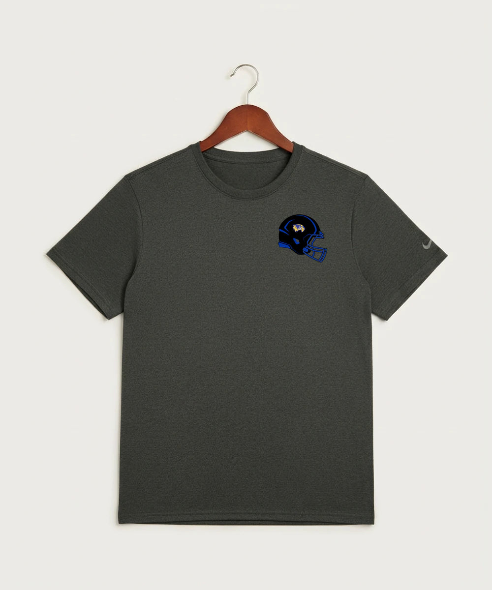 Wadena Deer Creek High School Football (Boys) - Dark Smoke Heather Nike Swoosh Sleeve rLegend Tee NKDX8730