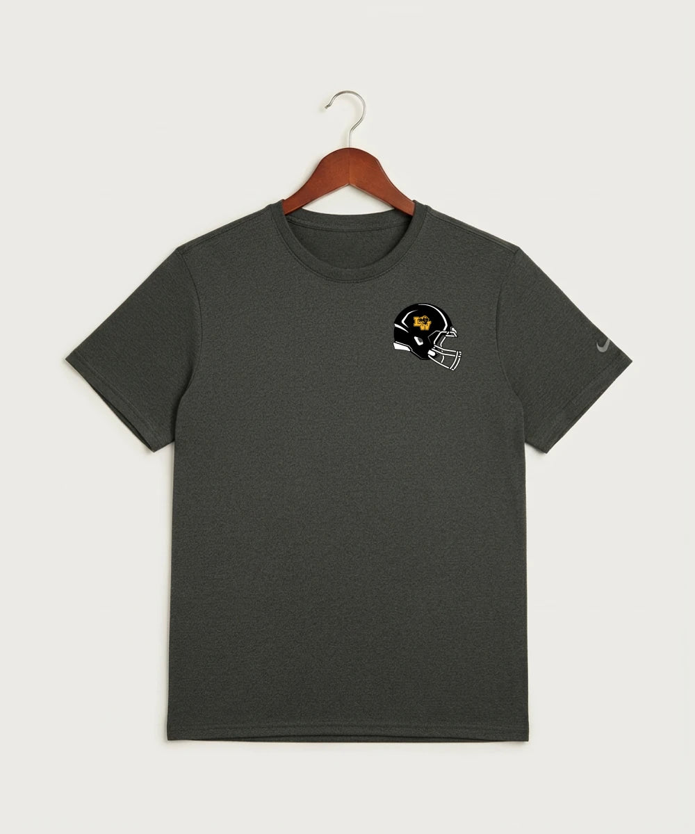 Le-Win Football - Dark Smoke Heather Nike Swoosh Sleeve rLegend Tee NKDX8730