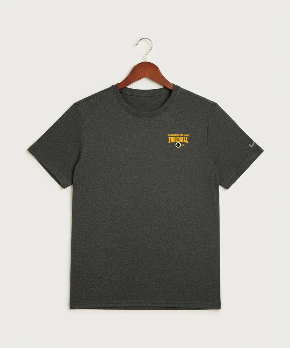 Ashwaubenon High School Football (Boys) - Dark Smoke Heather Nike Swoosh Sleeve rLegend Tee NKDX8730