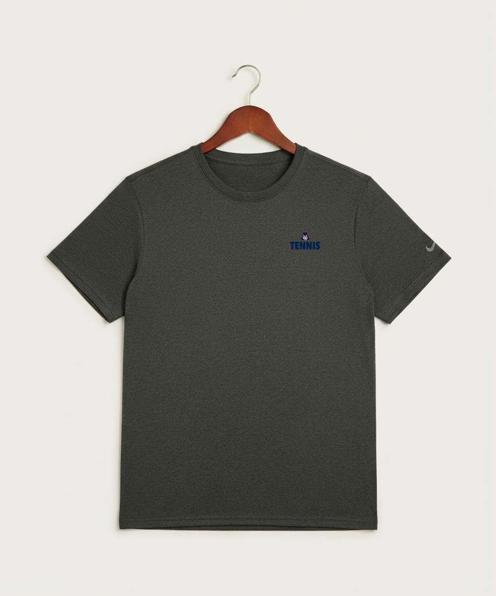 Albany High School Tennis (Boys) - Dark Smoke Heather Nike Swoosh Sleeve rLegend Tee NKDX8730