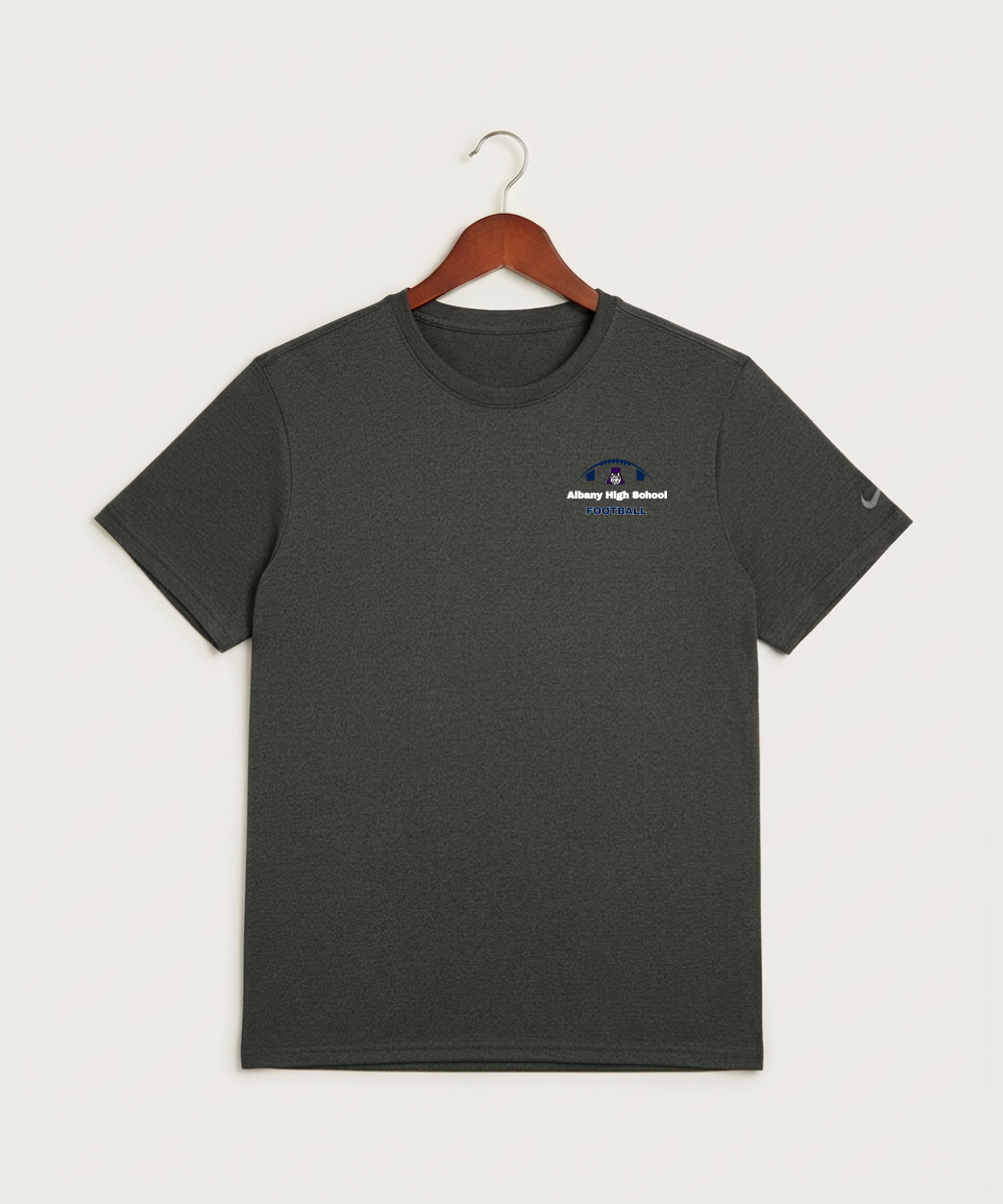 Albany High School Football (Boys) - Dark Smoke Heather Nike Swoosh Sleeve rLegend Tee NKDX8730