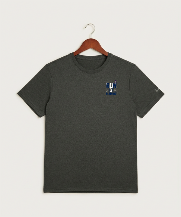 Albany High School Athletics - Dark Smoke Heather Nike Swoosh Sleeve rLegend Tee NKDX8730