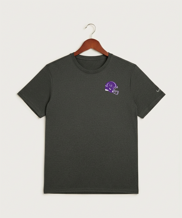 Barnesville High School Football (Boys) - Dark Smoke Heather Nike Swoosh Sleeve rLegend Tee NKDX8730