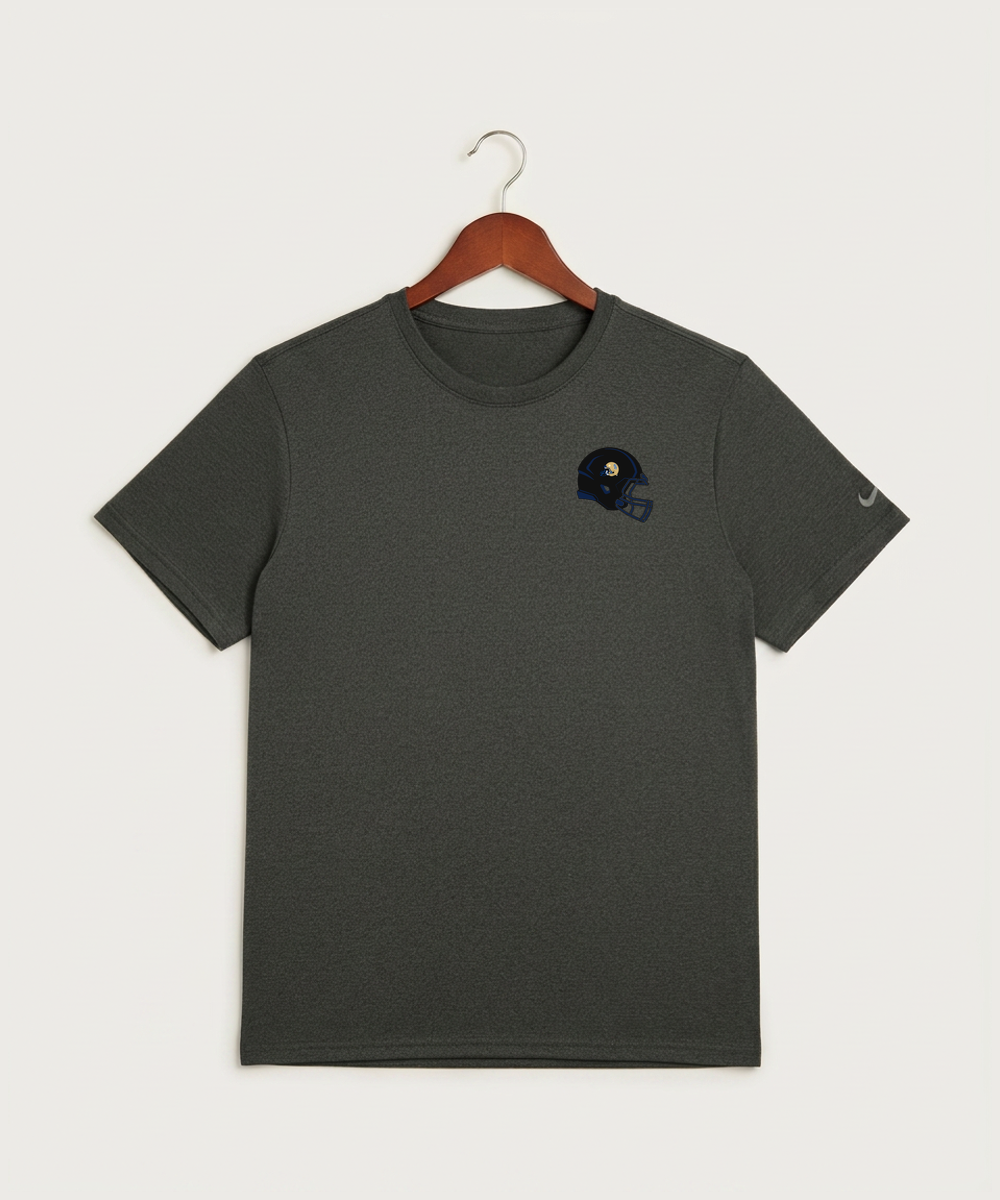 Braham Area High School Football (Boys) - Dark Smoke Heather Nike Swoosh Sleeve rLegend Tee NKDX8730