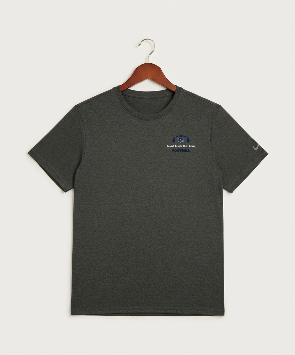 Dassel Cokato High School Football (Boys) - Dark Smoke Heather Nike Swoosh Sleeve rLegend Tee NKDX8730