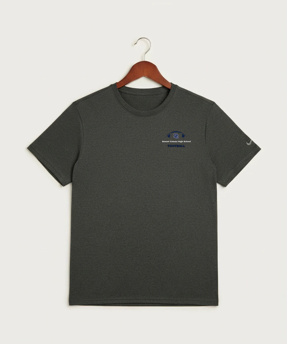 Dassel Cokato High School Football (Boys) - Dark Smoke Heather Nike Swoosh Sleeve rLegend Tee NKDX8730
