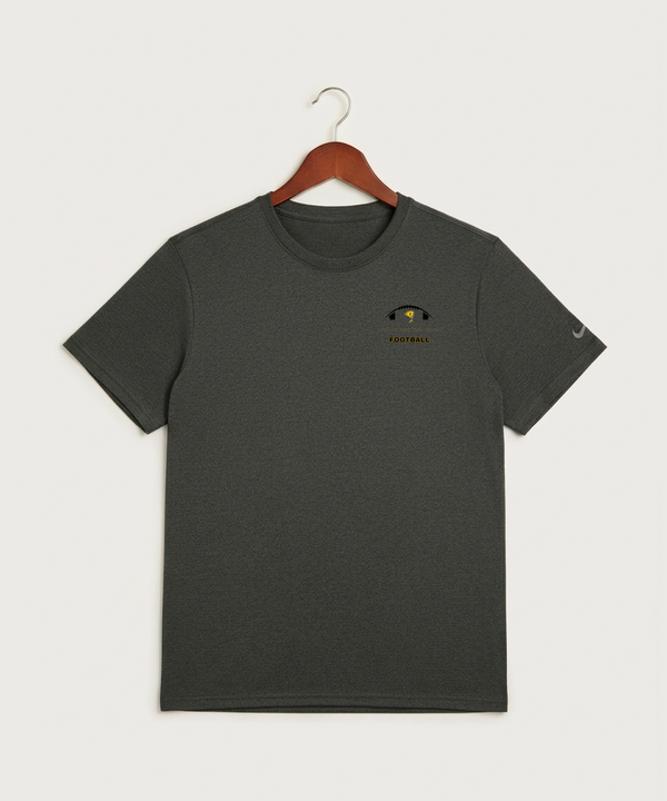 Howard Lake Waverly Winsted High School Football (Boys) - Dark Smoke Heather Nike Swoosh Sleeve rLegend Tee NKDX8730