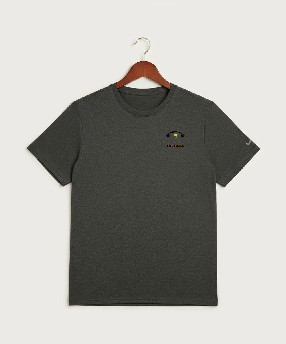Howard Lake Waverly Winsted High School Football (Boys) - Dark Smoke Heather Nike Swoosh Sleeve rLegend Tee NKDX8730