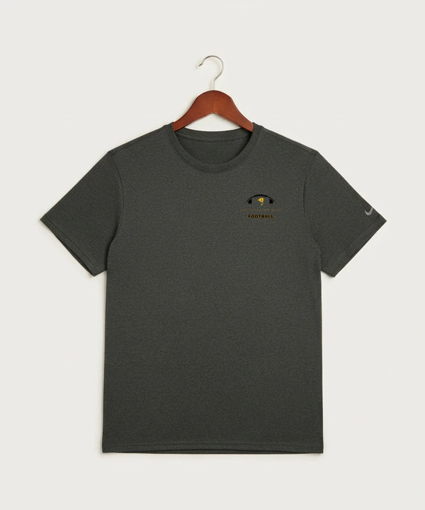 Howard Lake Waverly Winsted High School Football (Boys) - Dark Smoke Heather Nike Swoosh Sleeve rLegend Tee NKDX8730