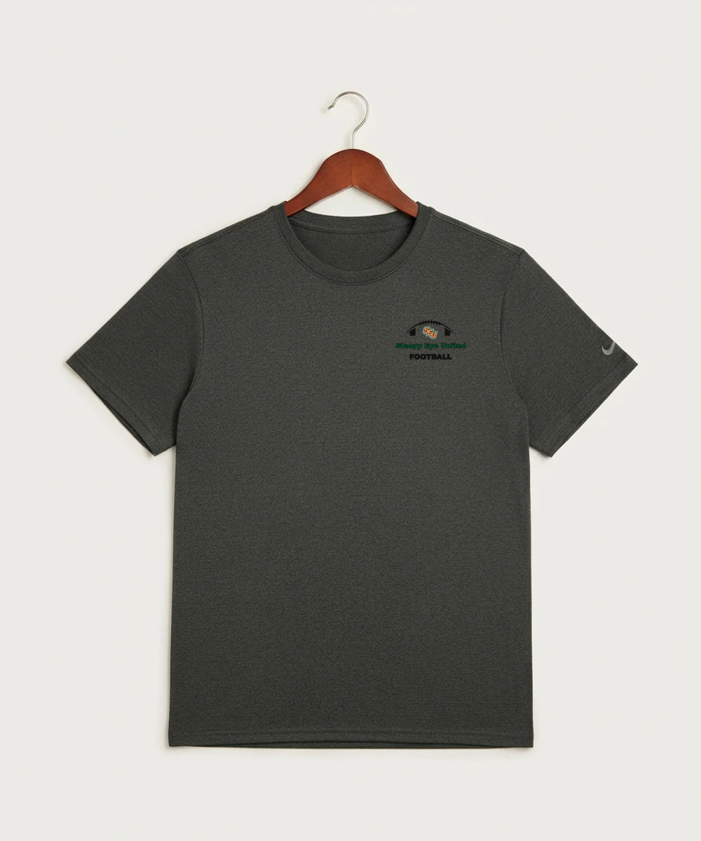 Sleepy Eye United Football (Boys) - Dark Smoke Heather Nike Swoosh Sleeve rLegend Tee NKDX8730