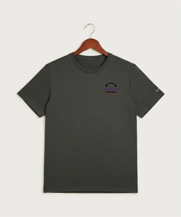 Watertown Mayer High School Football (Boys) - Dark Smoke Heather Nike Swoosh Sleeve rLegend Tee NKDX8730