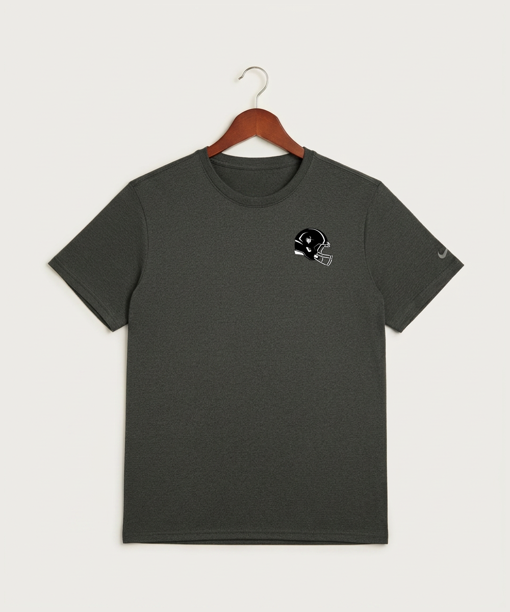 Border West Football (Boys) - Dark Smoke Heather Nike Swoosh Sleeve rLegend Tee NKDX8730