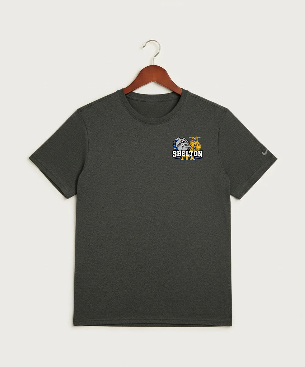 Shelton High School FFA general - Dark Smoke Heather Nike Swoosh Sleeve rLegend Tee NKDX8730