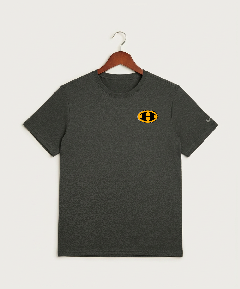 Hutchinson High School Football (Boys) - Dark Smoke Heather Nike Swoosh Sleeve rLegend Tee NKDX8730