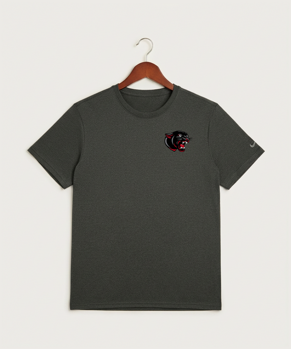 Tracy-Milroy-Balaton High School Volleyball (Girls) - Dark Smoke Heather Nike Swoosh Sleeve rLegend Tee NKDX8730