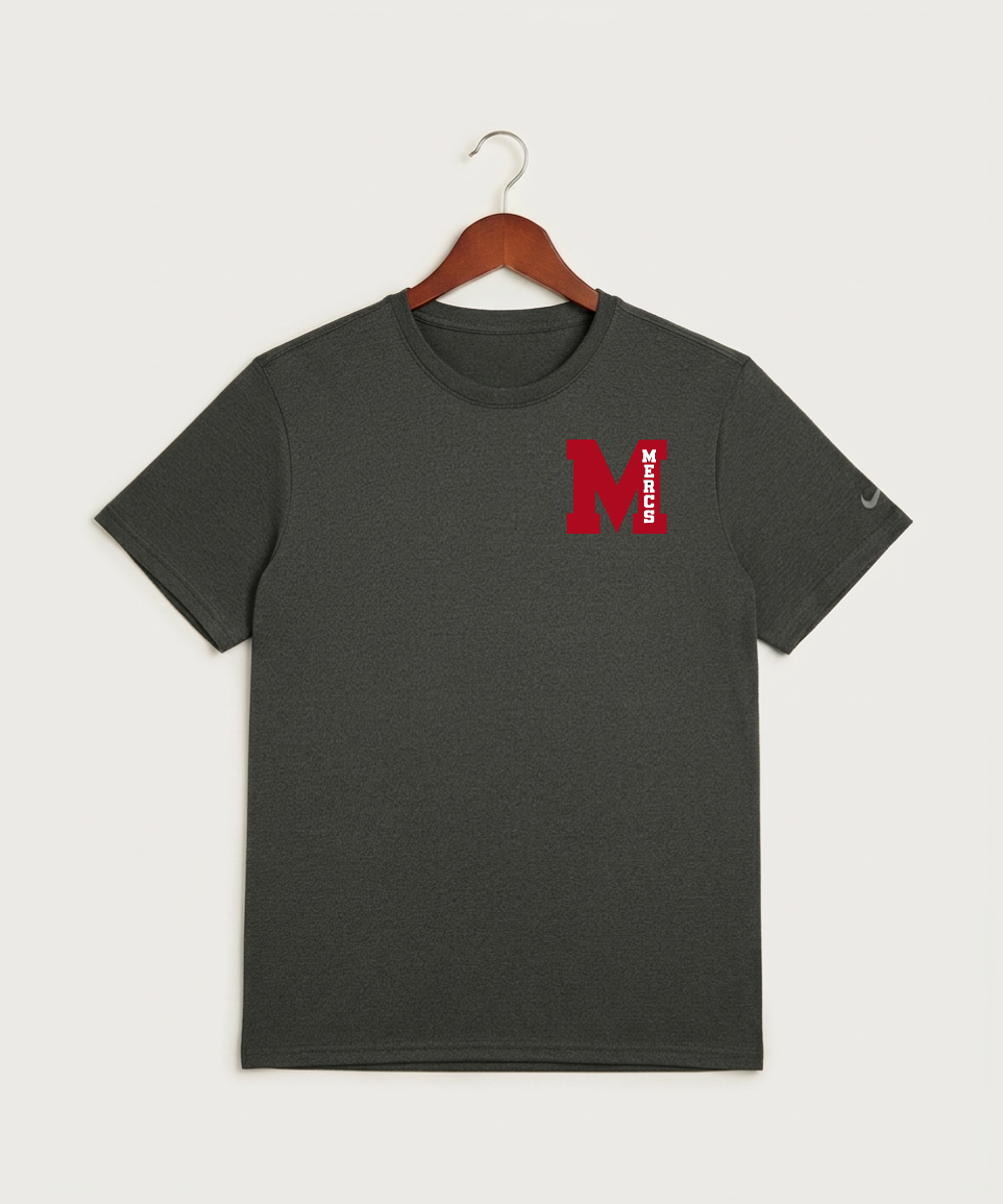 Mcgregor High School Football (Boys) - Dark Smoke Heather Nike Swoosh Sleeve rLegend Tee NKDX8730