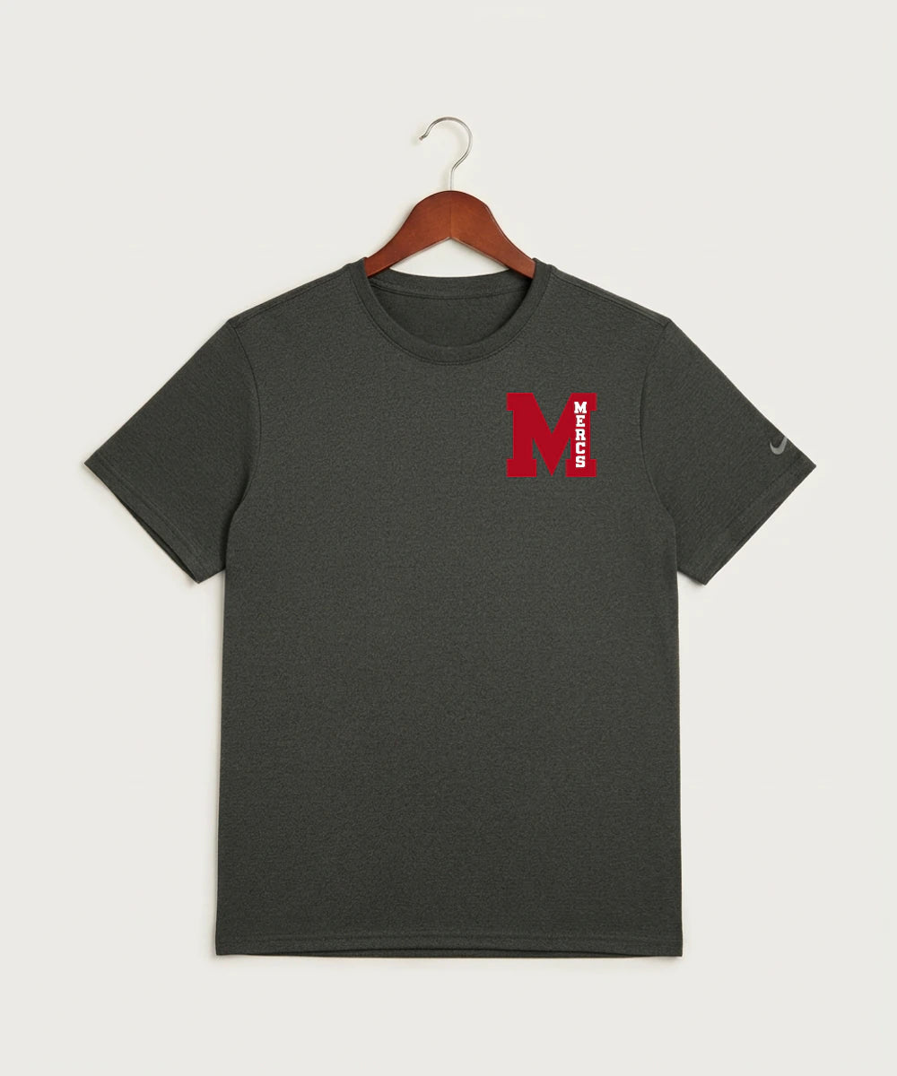 Mcgregor High School Football (Boys) - Dark Smoke Heather Nike Swoosh Sleeve rLegend Tee NKDX8730