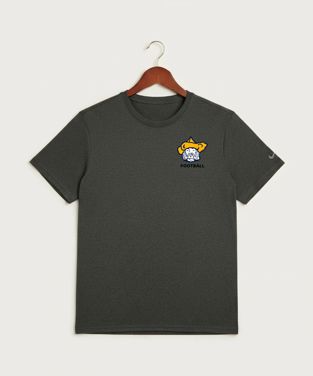 Polo HS Football general - Dark Smoke Heather Nike Swoosh Sleeve rLegend Tee NKDX8730
