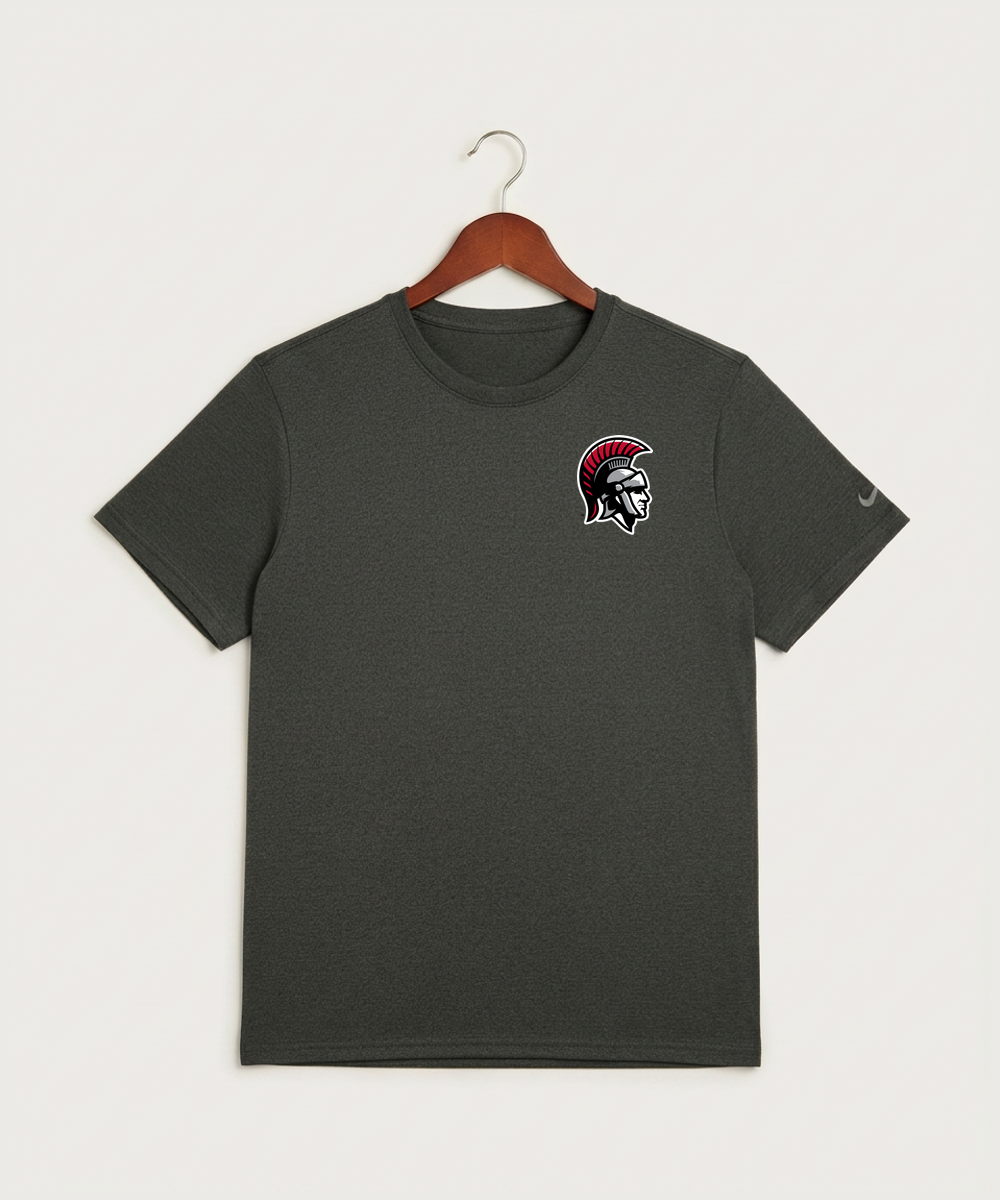 Worthington High School Football (Boys) - Dark Smoke Heather Nike Swoosh Sleeve rLegend Tee NKDX8730