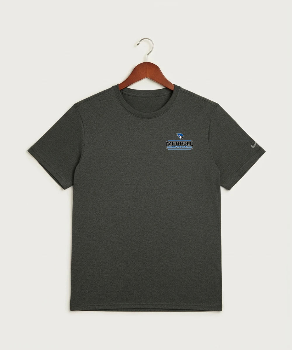 Merrill Dance and Cheer - Dark Smoke Heather Nike Swoosh Sleeve rLegend Tee NKDX8730