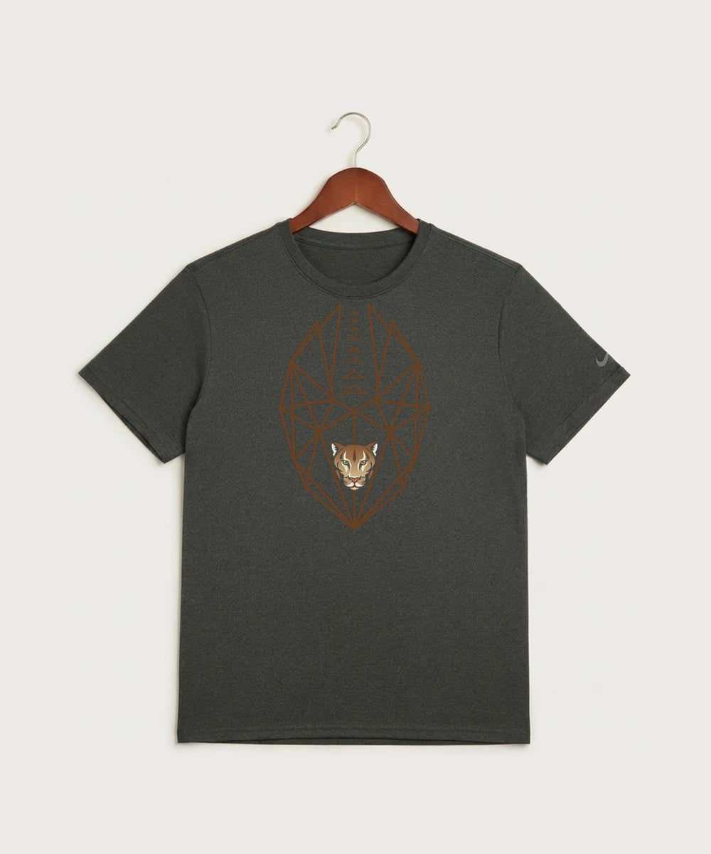 Ada Borup High School Football (Boys) - Dark Smoke Heather Nike Swoosh Sleeve rLegend Tee NKDX8730