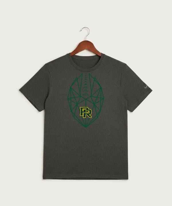 Proctor High School Football (Boys) - Dark Smoke Heather Nike Swoosh Sleeve rLegend Tee NKDX8730