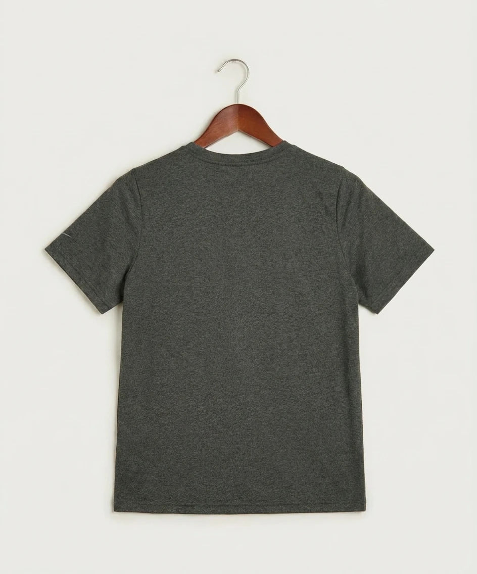 Hershey High School Volleyball Team Store - Dark Smoke Heather Nike Youth Swoosh Sleeve rLegend Tee NKDX8787 (back)