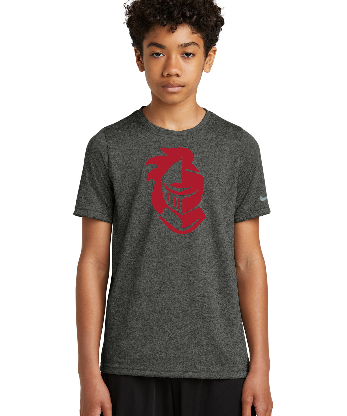 ACGE Football - Dark Smoke Heather Nike Youth Swoosh Sleeve rLegend Tee NKDX8787