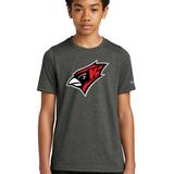 Willmar Athletics - Dark Smoke Heather Nike Youth Swoosh Sleeve rLegend Tee NKDX8787