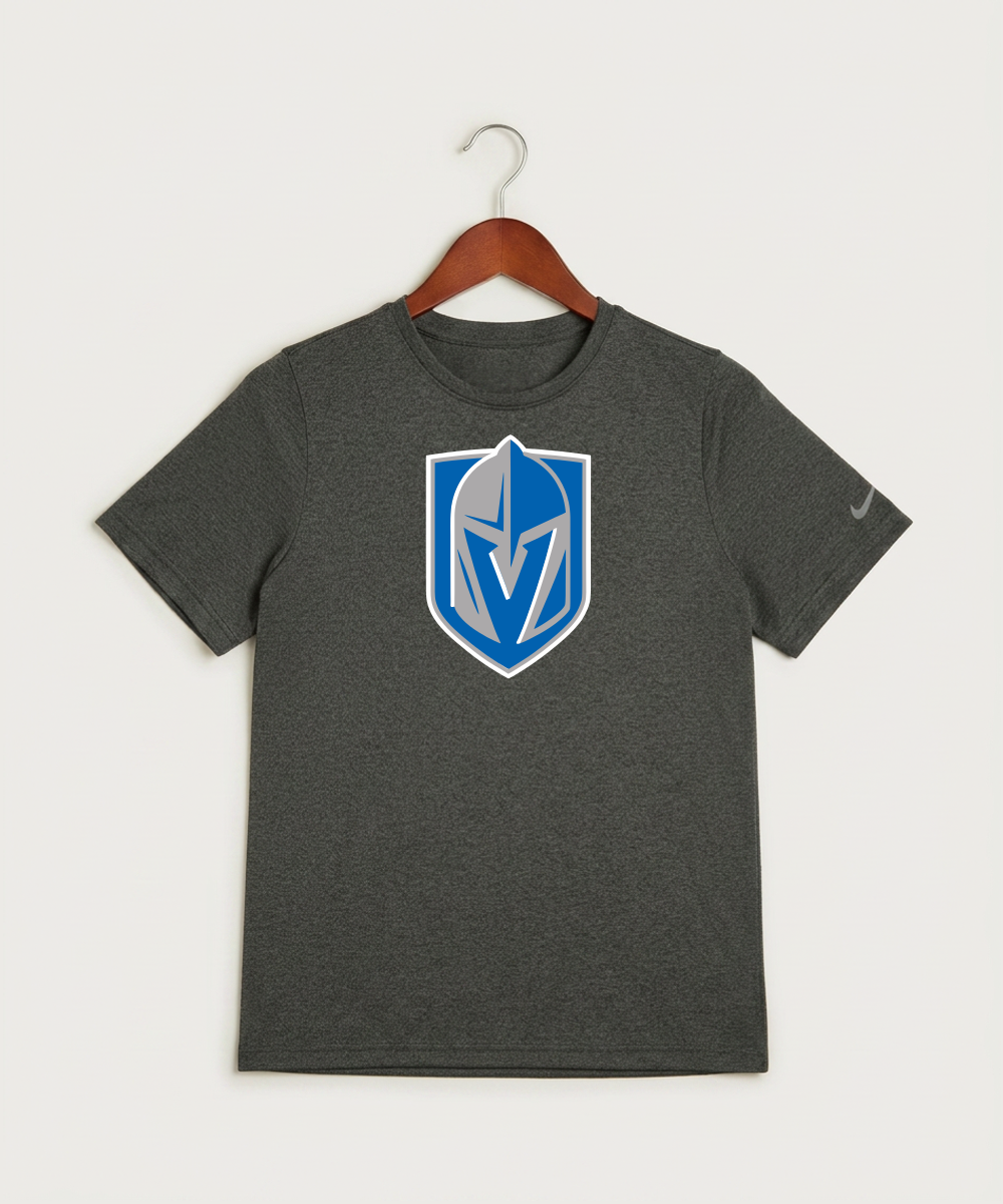 Lake Crystal-Welcome-Memorial High School Football (Boys) - Dark Smoke Heather Nike Youth Swoosh Sleeve rLegend Tee NKDX8787