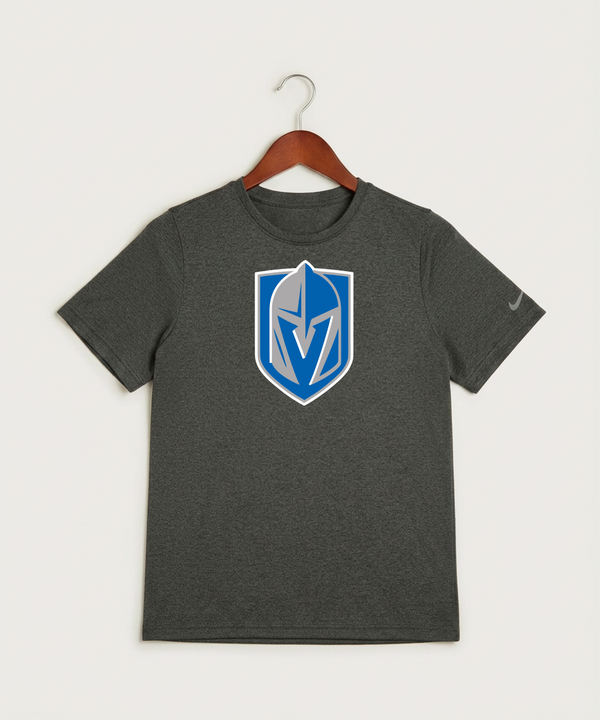 Lake Crystal-Welcome-Memorial High School Football (Boys) - Dark Smoke Heather Nike Youth Swoosh Sleeve rLegend Tee NKDX8787