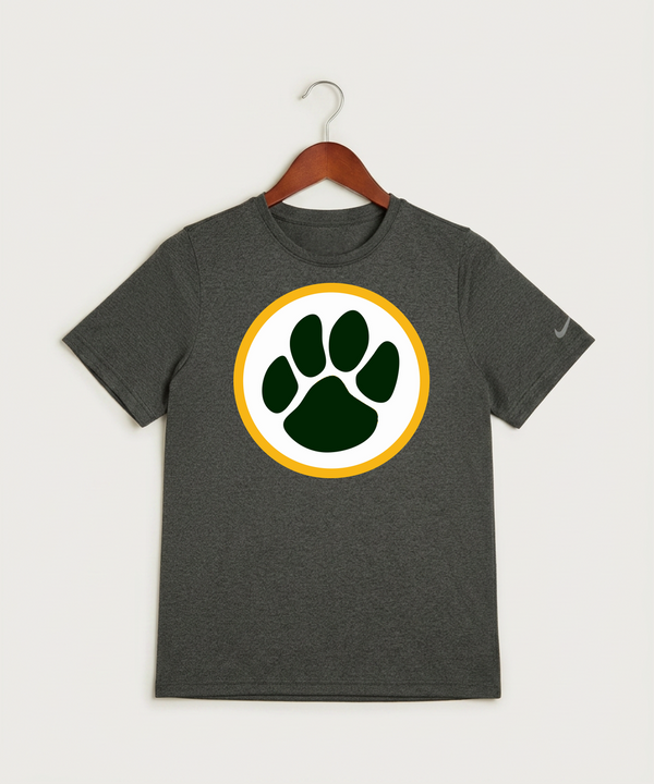 Ashwaubenon High School — Spirit Store - Dark Smoke Heather Nike Youth Swoosh Sleeve rLegend Tee NKDX8787