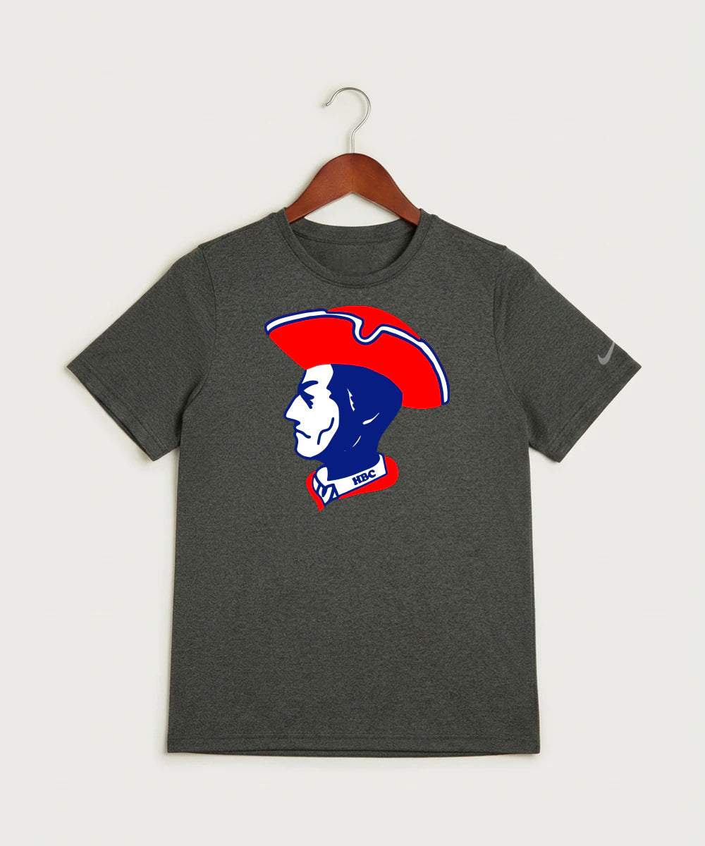 Hills-Beaver Creek High School Volleyball (Girls) - Dark Smoke Heather Nike Youth Swoosh Sleeve rLegend Tee NKDX8787