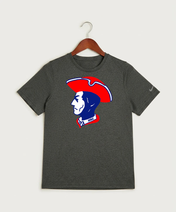 Hills-Beaver Creek High School Volleyball (Girls) - Dark Smoke Heather Nike Youth Swoosh Sleeve rLegend Tee NKDX8787