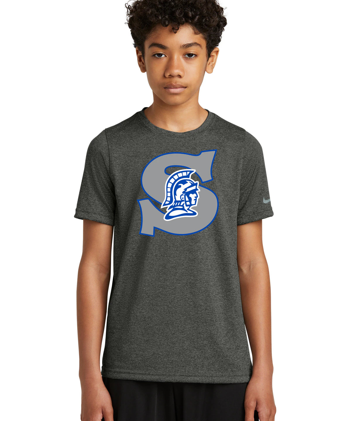 Southwest Football - Dark Smoke Heather Nike Youth Swoosh Sleeve rLegend Tee NKDX8787