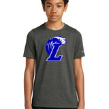 Lakeview Football - Dark Smoke Heather Nike Youth Swoosh Sleeve rLegend Tee NKDX8787