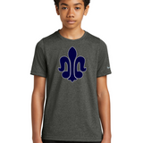 St. Peter Athletics - Dark Smoke Heather Nike Youth Swoosh Sleeve rLegend Tee NKDX8787
