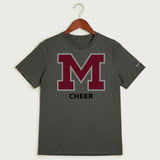 Moline Cheer general - Dark Smoke Heather Nike Youth Swoosh Sleeve rLegend Tee NKDX8787