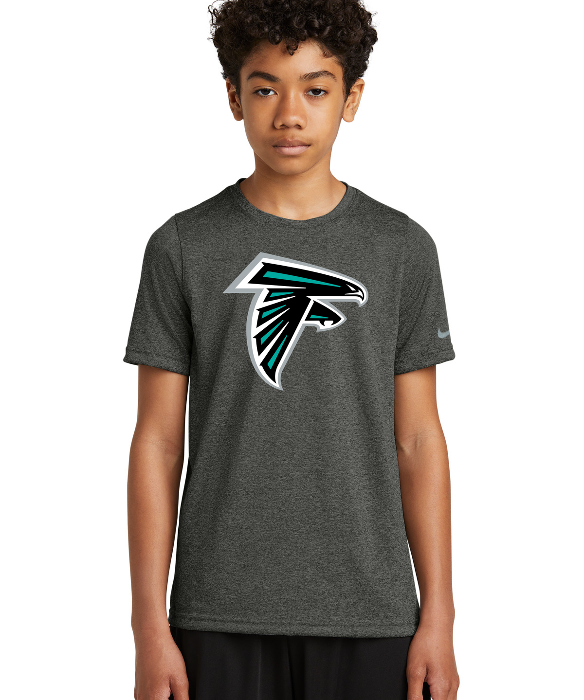 Fillmore Central Football - Dark Smoke Heather Nike Youth Swoosh Sleeve rLegend Tee NKDX8787
