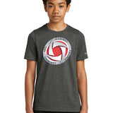 Houston Volleyball - Dark Smoke Heather Nike Youth Swoosh Sleeve rLegend Tee NKDX8787