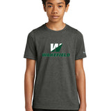 Wakefield High School N/A - Dark Smoke Heather Nike Youth Swoosh Sleeve rLegend Tee NKDX8787