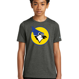 Waseca Football - Dark Smoke Heather Nike Youth Swoosh Sleeve rLegend Tee NKDX8787