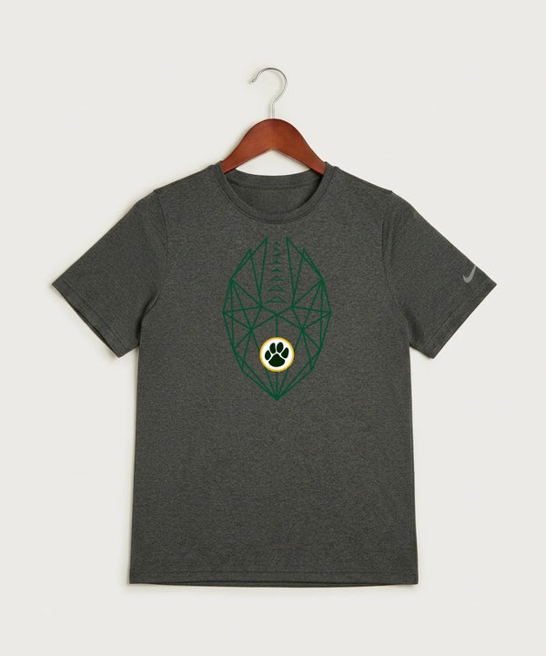 Ashwaubenon High School Football (Boys) (Sandbox) - Dark Smoke Heather Nike Youth Swoosh Sleeve rLegend Tee NKDX8787