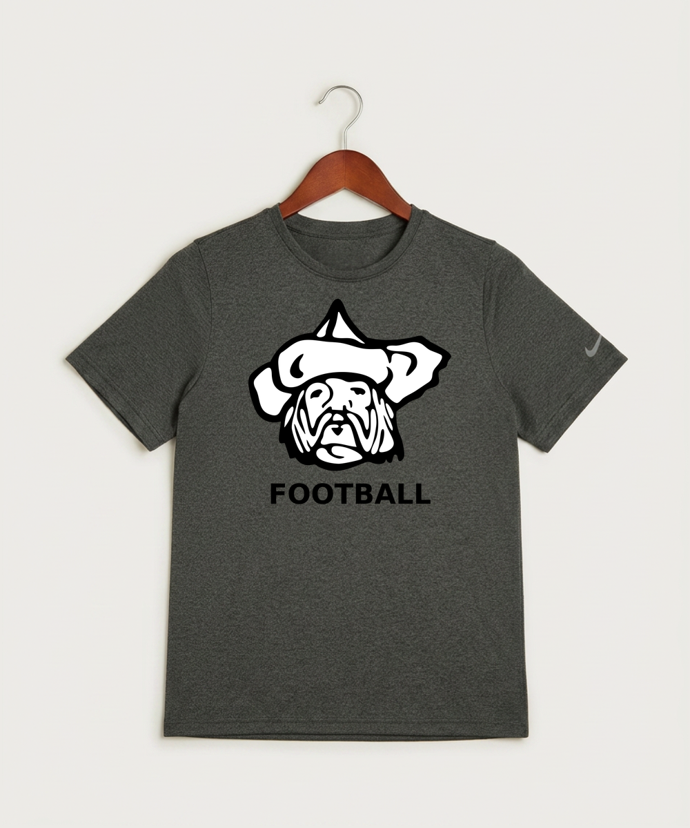 Polo HS Football general - Dark Smoke Heather Nike Youth Swoosh Sleeve rLegend Tee NKDX8787
