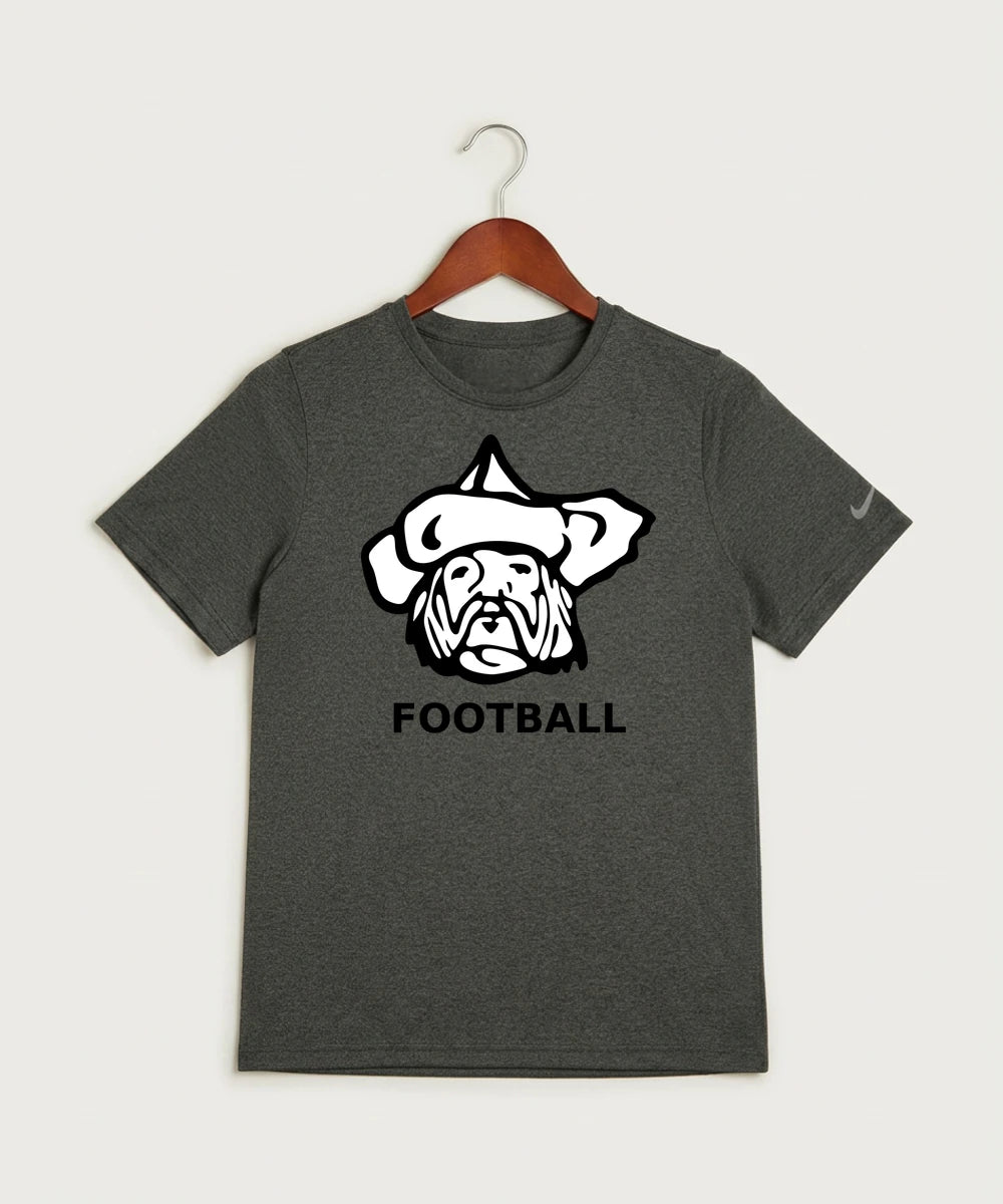 Polo HS Football general - Dark Smoke Heather Nike Youth Swoosh Sleeve rLegend Tee NKDX8787
