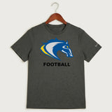 Riverside High School Football general - Dark Smoke Heather Nike Youth Swoosh Sleeve rLegend Tee NKDX8787