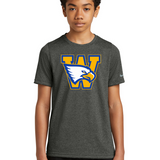 Windom Football - Dark Smoke Heather Nike Youth Swoosh Sleeve rLegend Tee NKDX8787