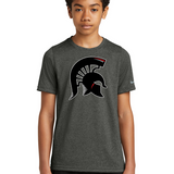 BOLD Football - Dark Smoke Heather Nike Youth Swoosh Sleeve rLegend Tee NKDX8787