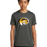 Sibley East Football - Dark Smoke Heather Nike Youth Swoosh Sleeve rLegend Tee NKDX8787