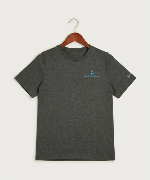 Leading Edge Team Store - Dark Smoke Heather Nike Youth Swoosh Sleeve rLegend Tee NKDX8787
